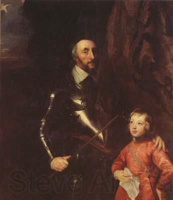 Anthony Van Dyck The Count of Arundel and his son Thonmas (mk08) France oil painting art